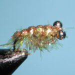 Sparkle Shrimp Fly in vice